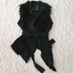 Stella & Jamie genuine lamb leather vest. Size M